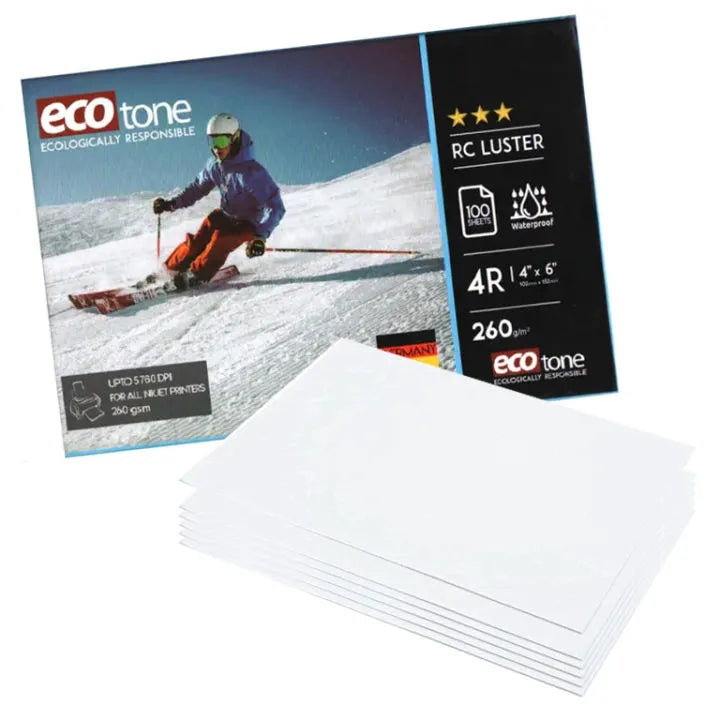 Eco-tone Luster 4x6 photo paper 260gsm
